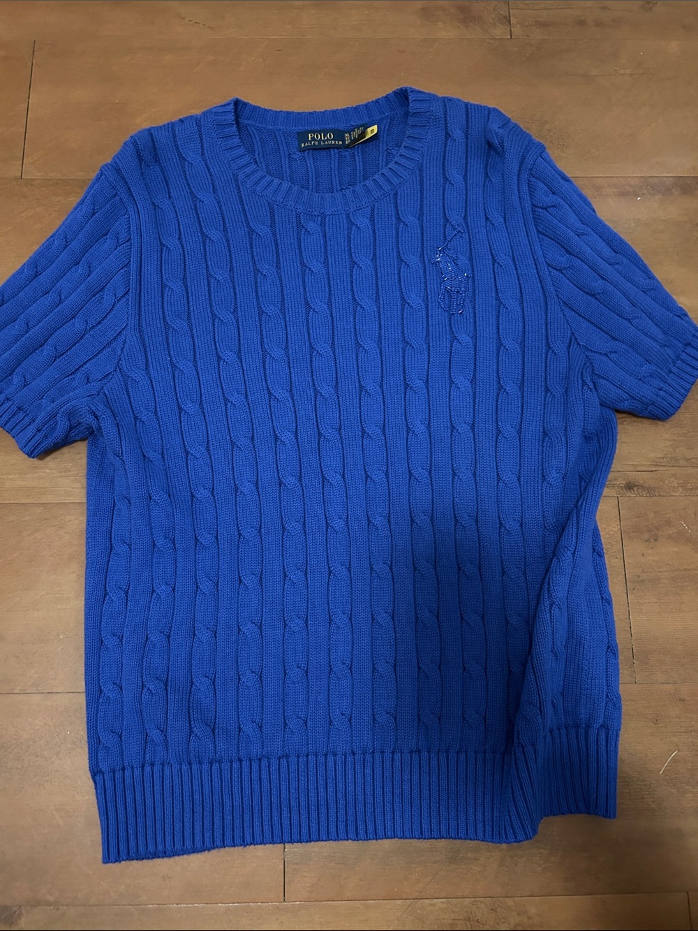 Polo by Ralph Lauren Women's Cable-Knit Crewneck Sweater - Royal Blue